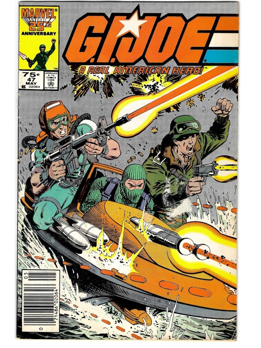 G. I. JOE: A REAL AMERICAN HERO #47 1ST APPEARANCE OF BEACHHEAD MARVEL COMCS